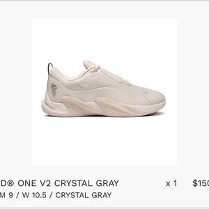 Brand One V2 Crystal Gray Men's Sneakers